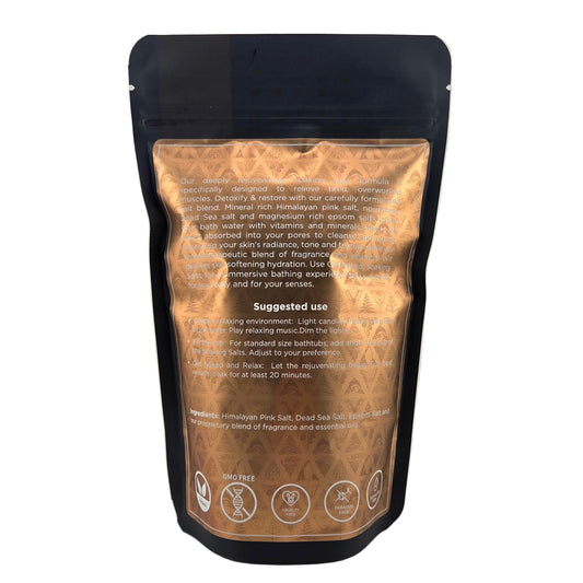 Brown packaging with black top on a gray background